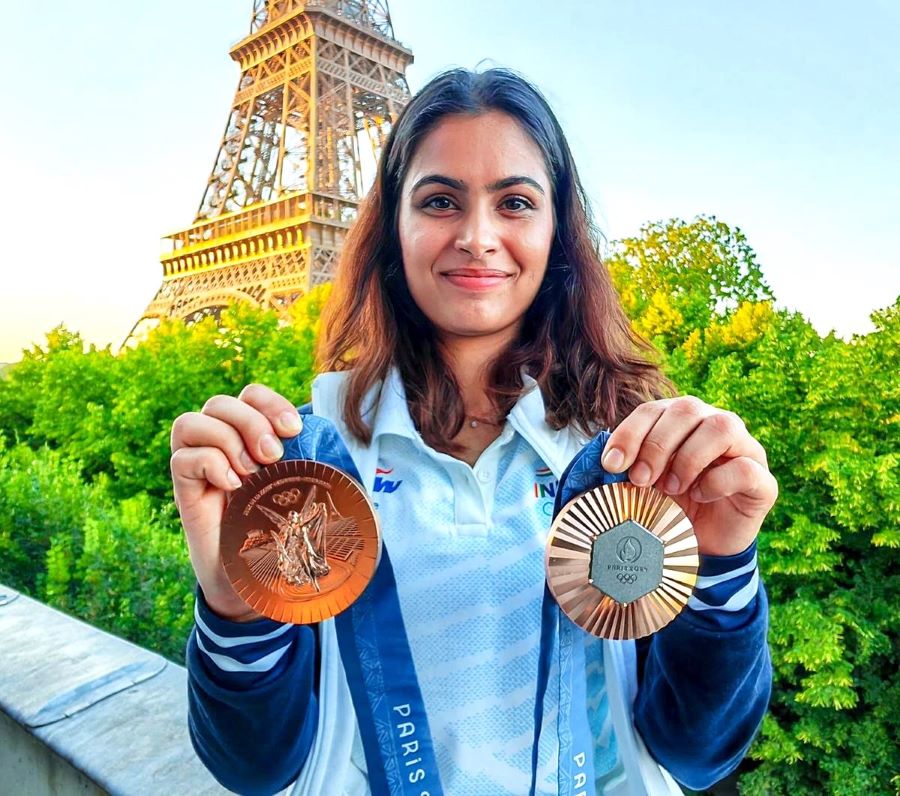 Manu Bhaker Olympic Medals