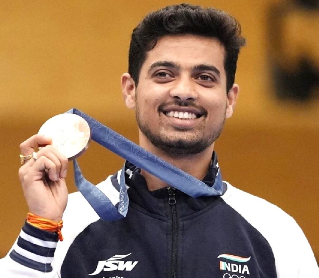 Swapnil Kusale Olympic Medal
